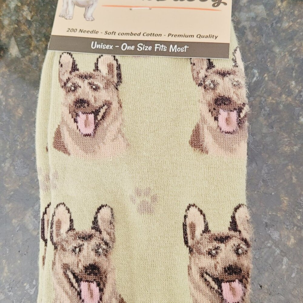 NWT:  Sock Daddy - German Shepherd Dog (GSD) socks
